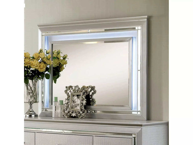 Bellanova Silver Bedroom Mirror - Ornate Home