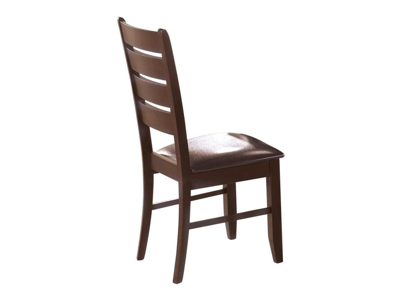 Dalila Cappuccino & Black Side Chairs (Set of 2) - Ornate Home