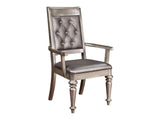 Danette Metallic Arm Chairs (Set Of 2) - Ornate Home