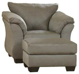 Darcy Chair & Ottoman Set - Ornate Home