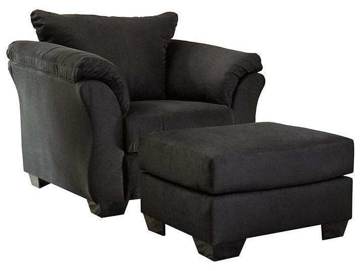 Darcy Chair & Ottoman Set - Ornate Home