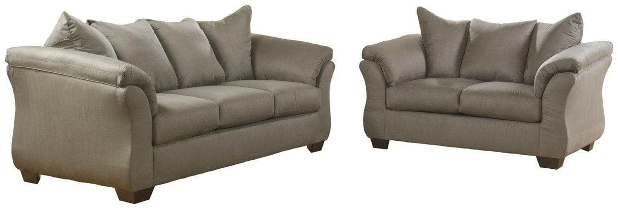 Darcy Stationary Sofa & Loveseat 2pc Living Room Set - Ornate Home