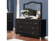 Deanna Black Velvet Dresser - Ornate Home