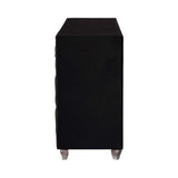 Deanna Black Velvet Dresser - Ornate Home