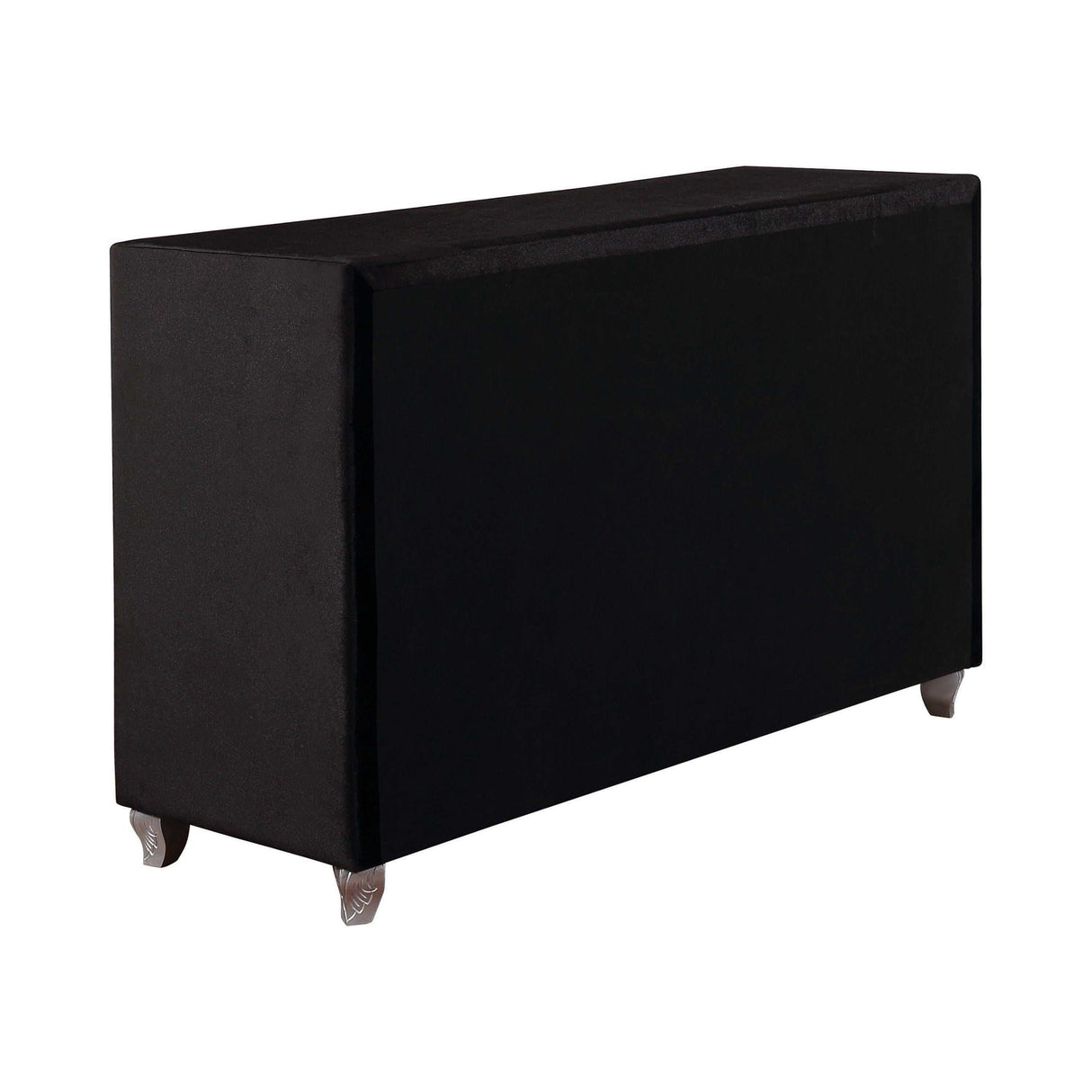 Deanna Black Velvet Dresser - Ornate Home