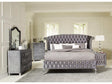 Deanna Gary Velvet 4pc Queen Bedroom Set - Ornate Home