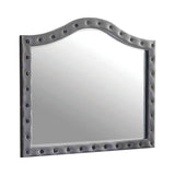 Deanna Grey velvet Mirror - Ornate Home