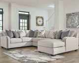 Dellara 4Piece Sectional with Chaise - Ornate Home