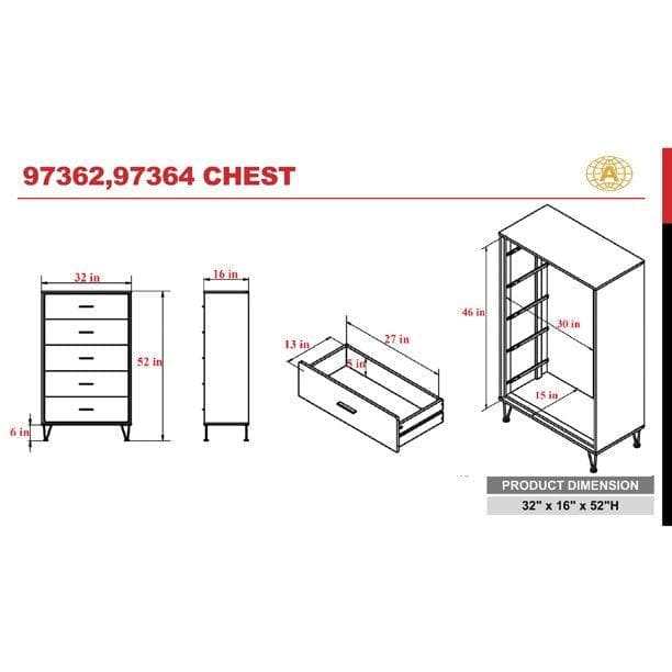 Deoss Walnut Chest - Ornate Home