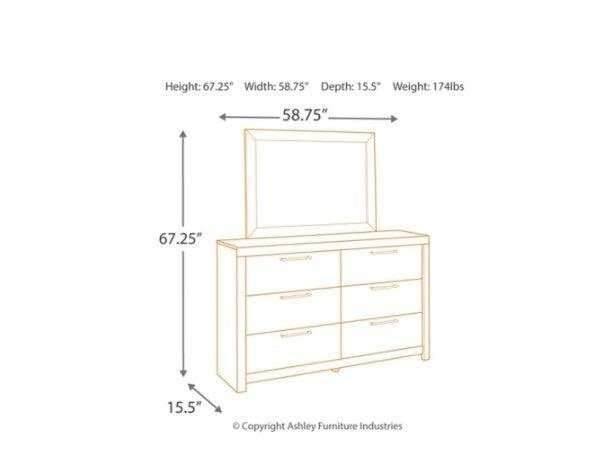 Derekson Multi Gray Dresser & Mirror - Ornate Home