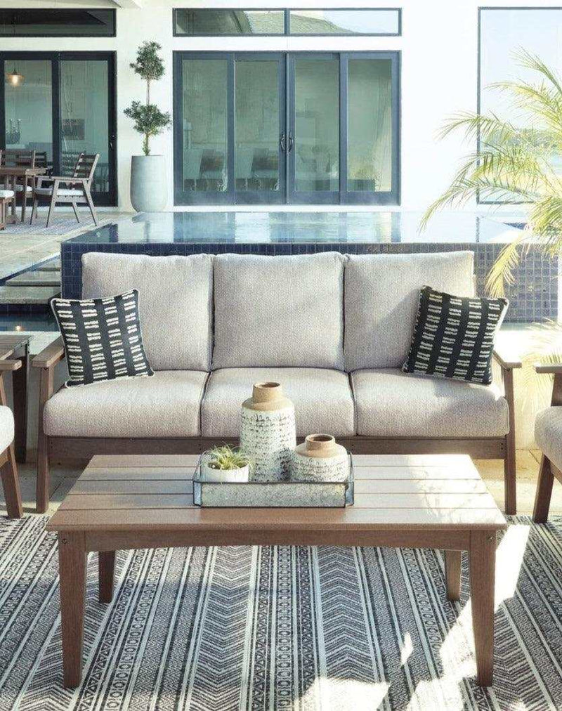 Emmeline Outdoor Sofa with Coffee Table - Ornate Home