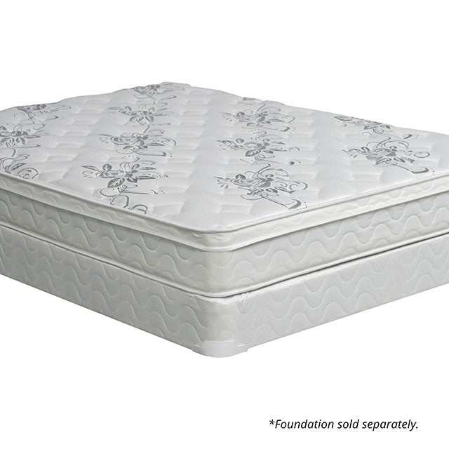 Jalen White 9" Euro Top California King Mattress - Ornate Home