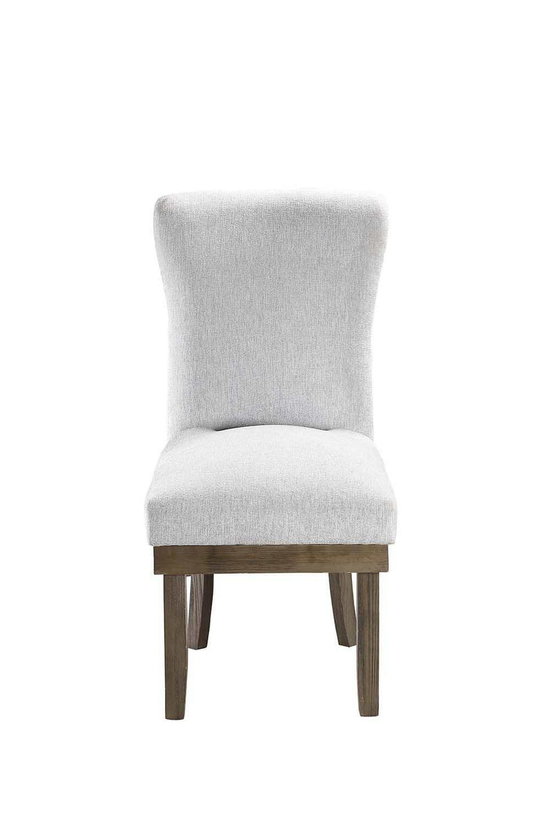 Landon Gray Linen Side Chair / 2pc - Ornate Home