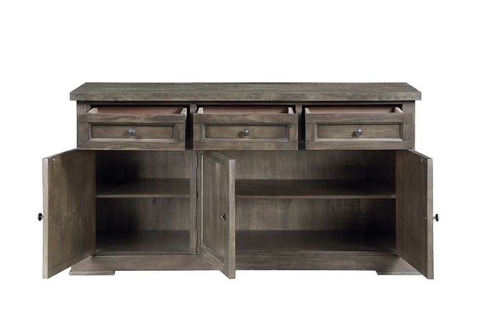 Landon Salvage Brown Server - Ornate Home