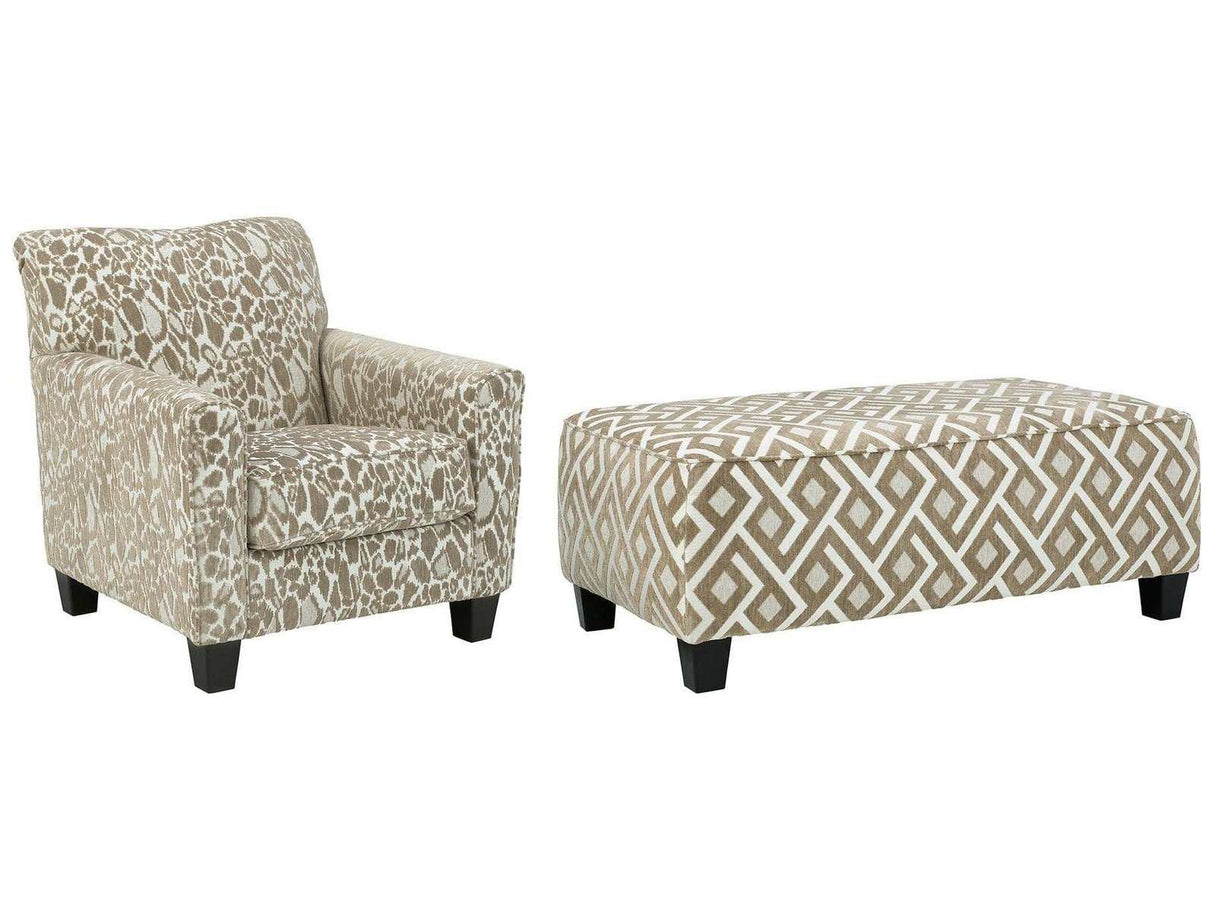 Dovemont Chair & Ottoman Set - Ornate Home