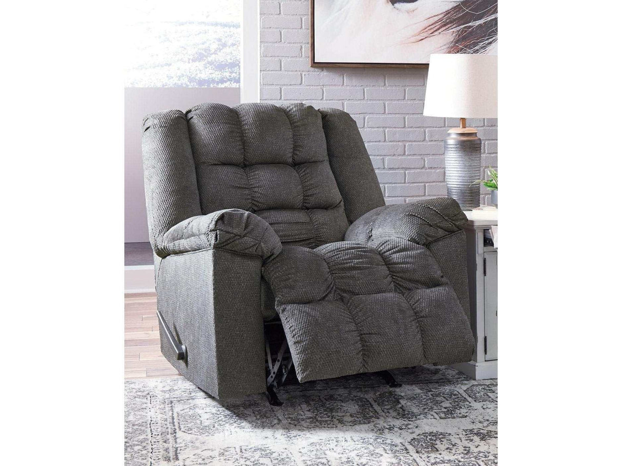 Drakestone Charcoal Massage Recliner - Ornate Home