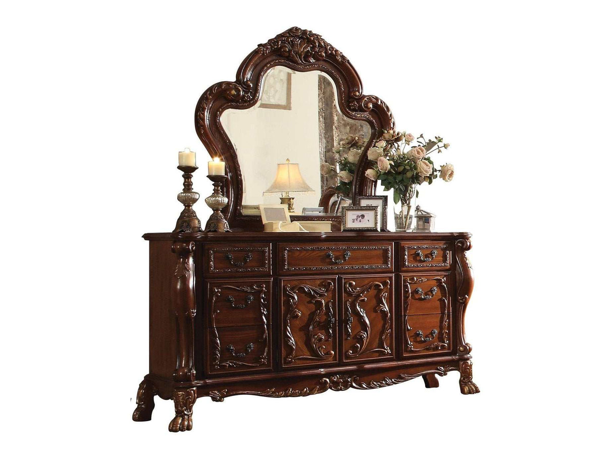 Dresden Cherry Oak Dresser - Ornate Home