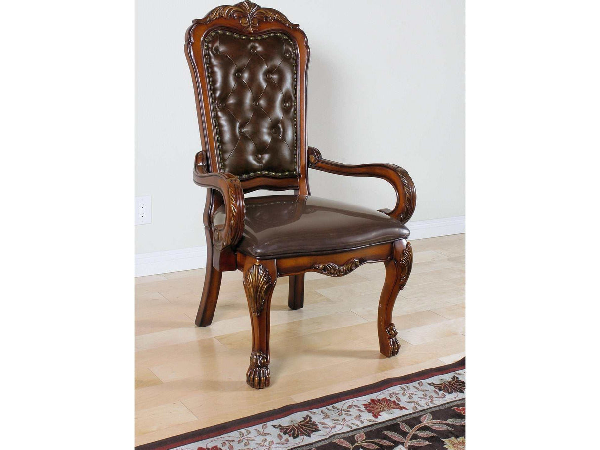 Dresden PU & Cherry Oak Office Chair - Ornate Home