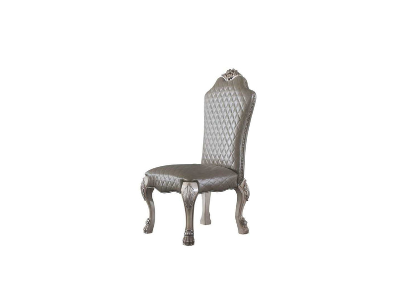Dresden Vintage Bone White & PU Side Chair - Ornate Home