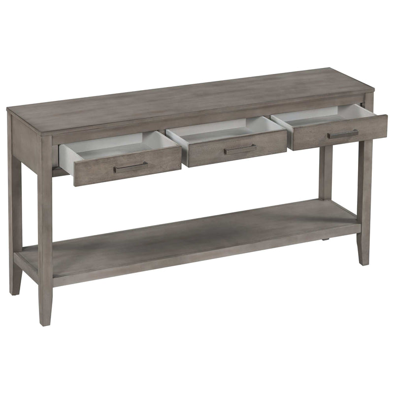 Chino Console Table Gray - Ornate Home