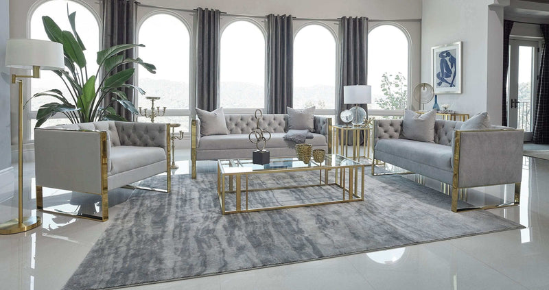 Eastbrook - Grey - Stationary Sofa - Ornate Home