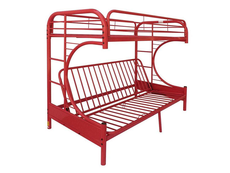 Eclipse Red Bunk Bed (Twin/Full/Futon) - Ornate Home