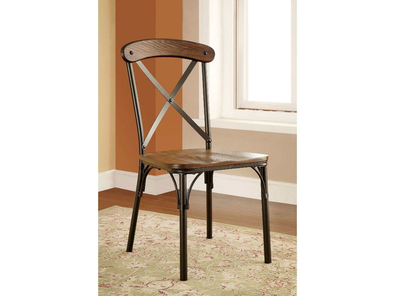 Crosby Natural Elm & Bronze Side Chair (Set of 2)