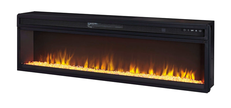 W100-22 / Wide Electric Fireplace Insert 57" Black - Ornate Home