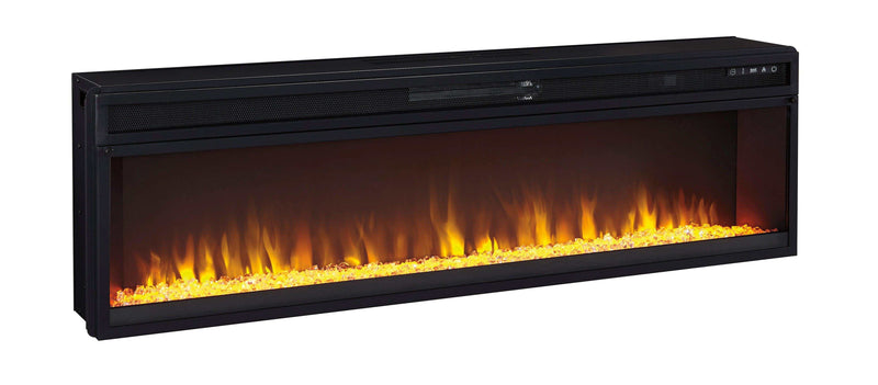 W100-22 / Wide Electric Fireplace Insert 57" Black - Ornate Home