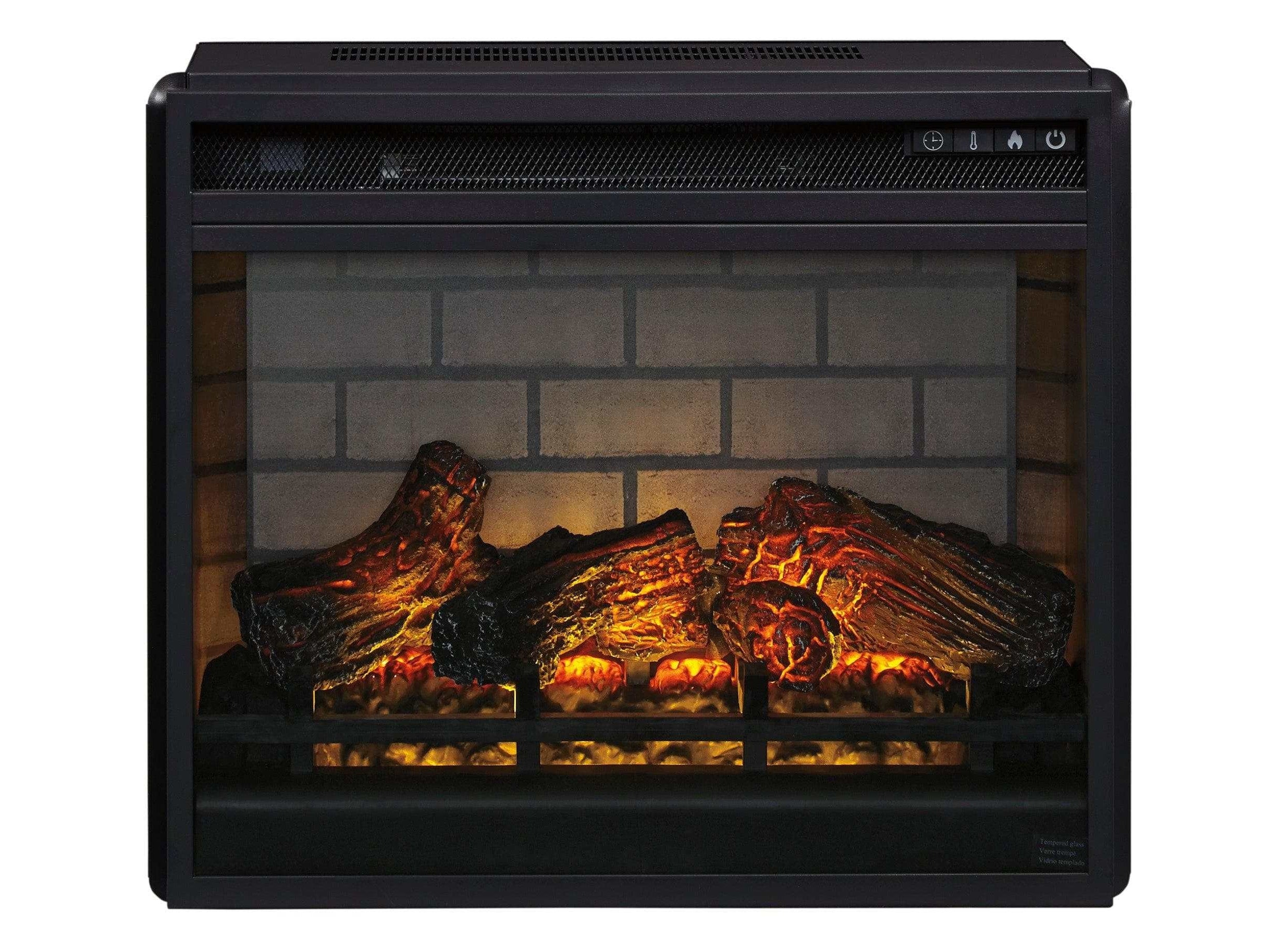 W100-101 / Electric Infrared Fireplace Insert 24" Black - Ornate Home