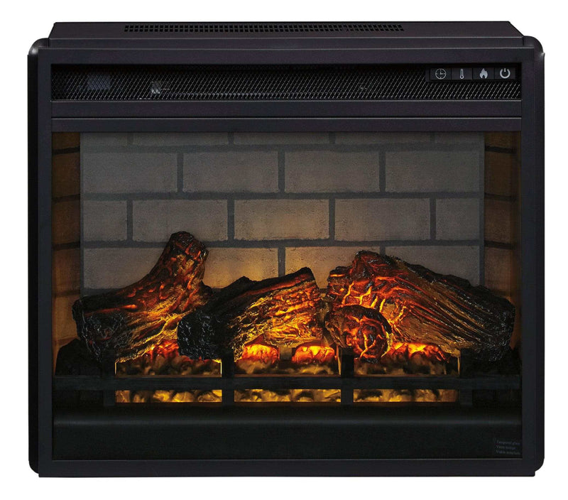 W100-101 / Electric Infrared Fireplace Insert 24" Black - Ornate Home