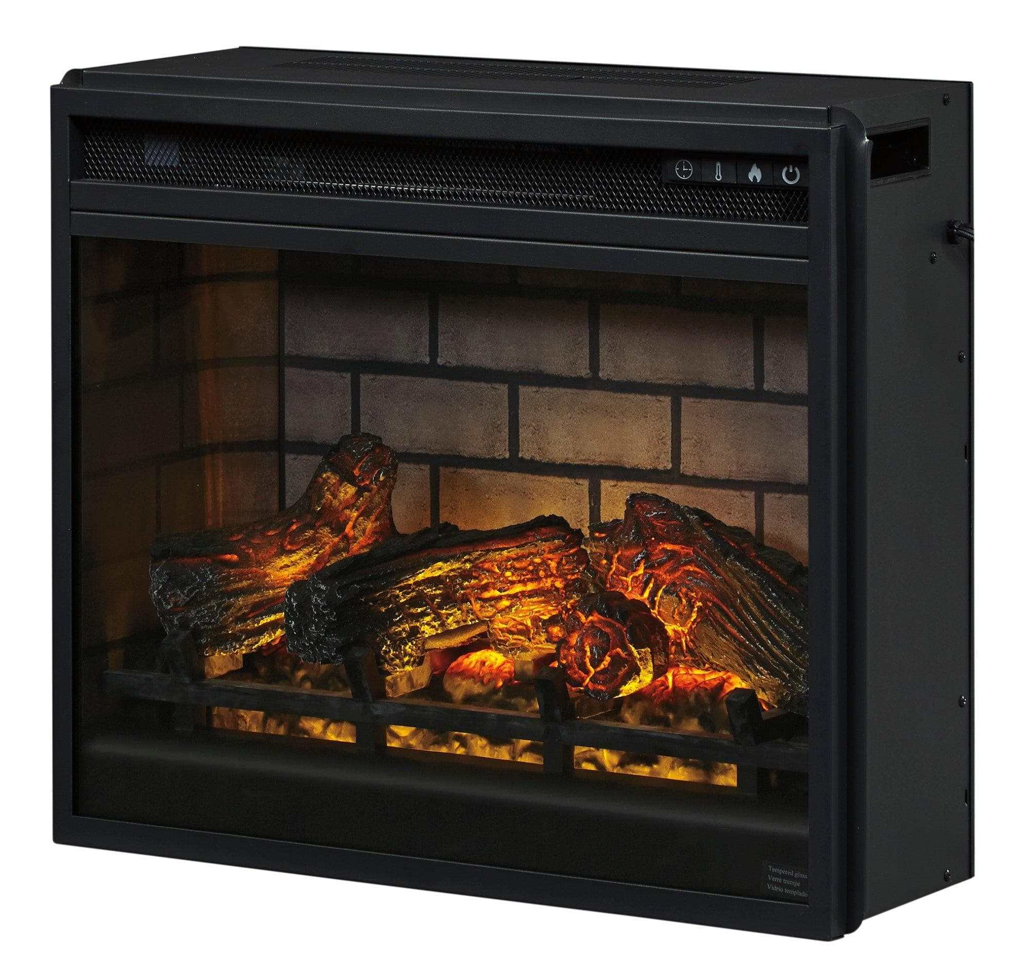 W100-101 / Electric Infrared Fireplace Insert 24" Black - Ornate Home