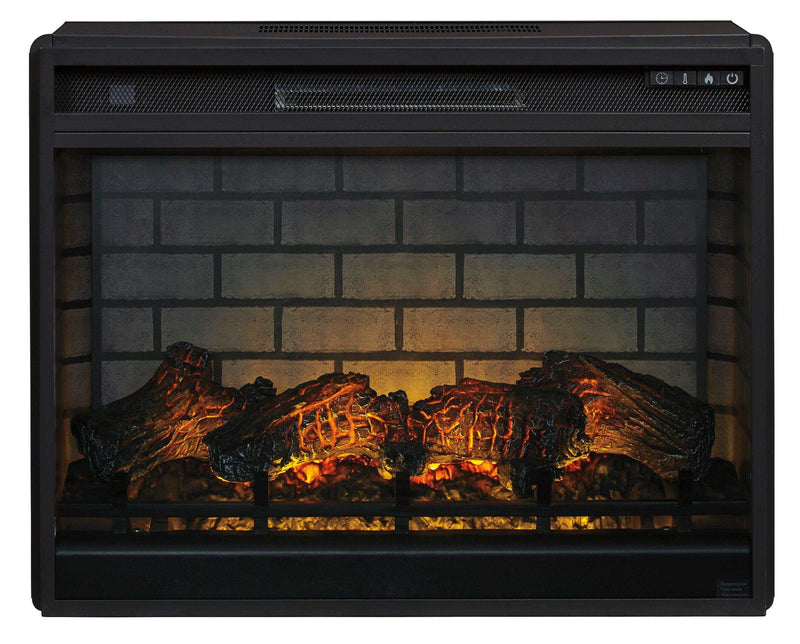 W100-121 / Electric Infrared Black Fireplace Insert / 31" - Ornate Home