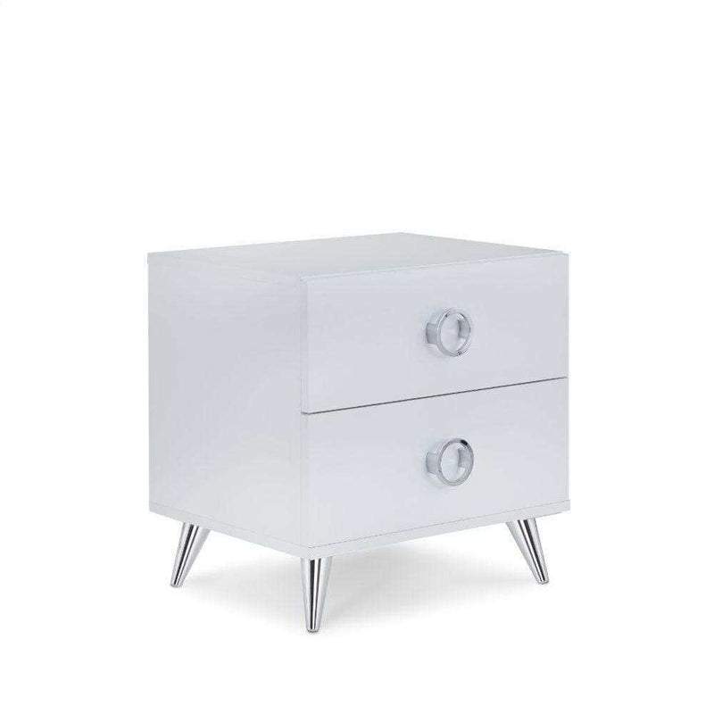 Elms - White - Nightstand/Accent Table - Ornate Home