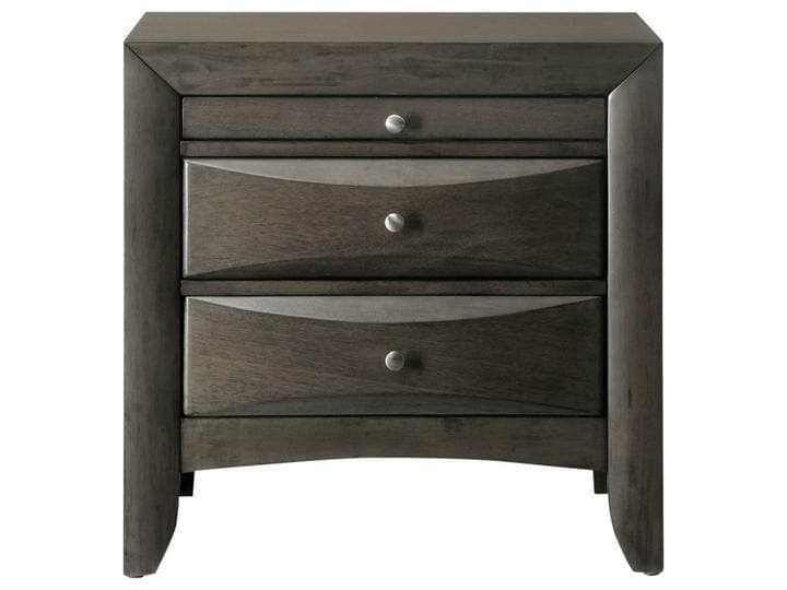 Emily Gray Nightstand - Ornate Home