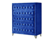 Dante Blue Velvet Chest - Ornate Home