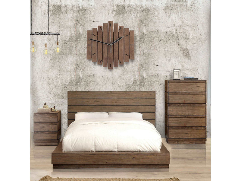 Coimbra Rustic Natural Eastern King Bed - Ornate Home
