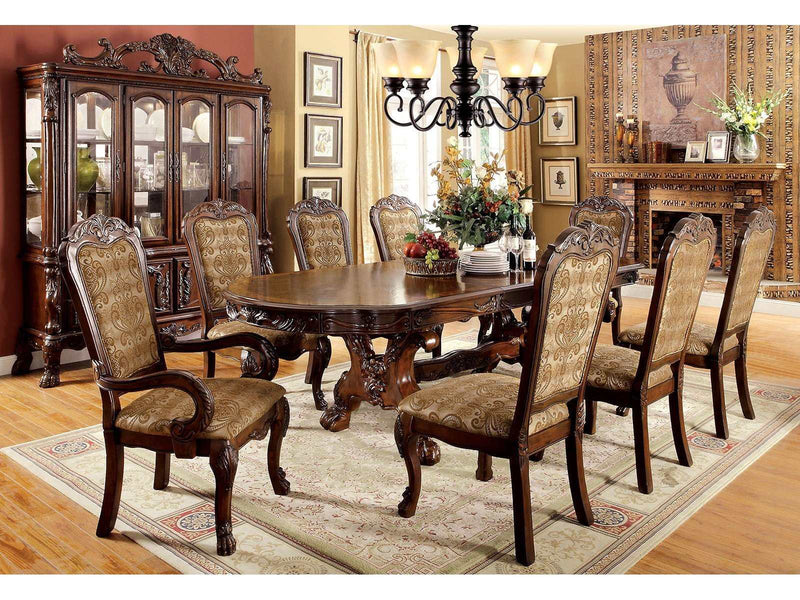 Medieve Cherry Oval Dining Table - Ornate Home