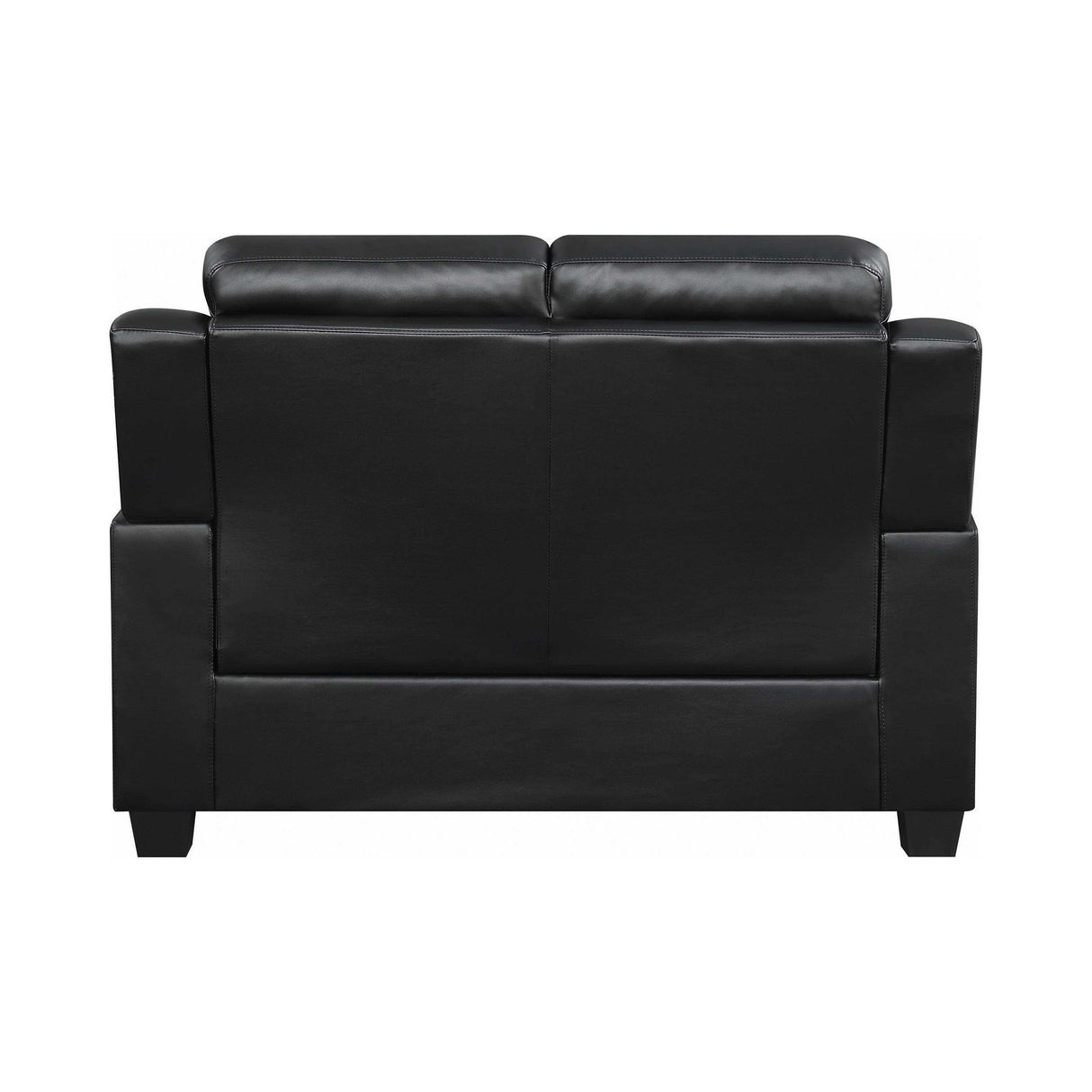 Finley Black Stationary Loveseat - Ornate Home