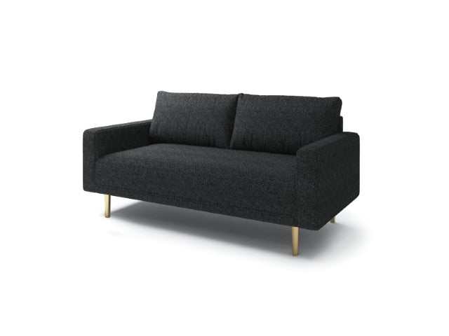 Elverum Black Loveseat - Ornate Home