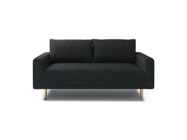 Elverum Black Loveseat - Ornate Home