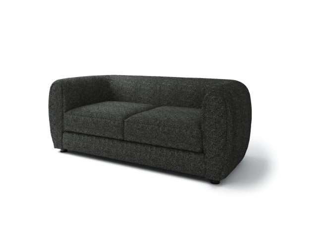 Verdal Black Loveseat - Ornate Home