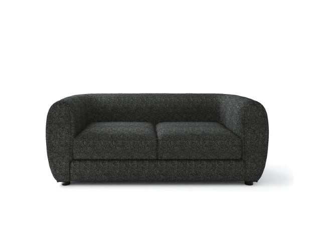 Verdal Black Loveseat - Ornate Home