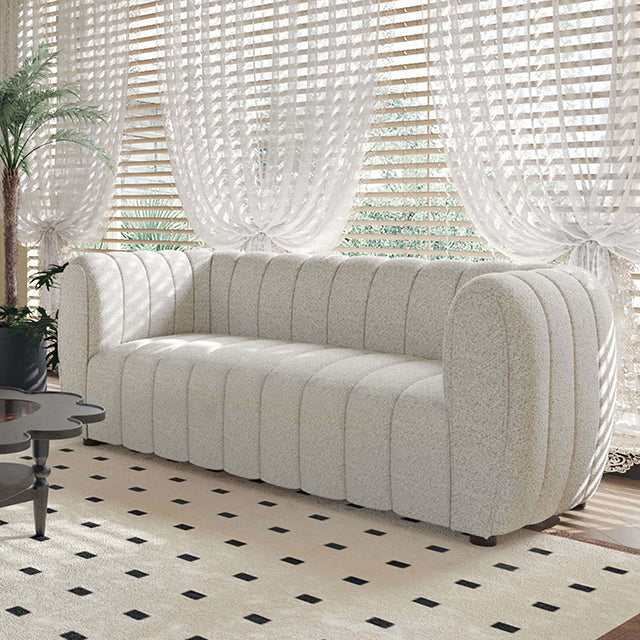 Aversa Off-White Loveseat - Ornate Home