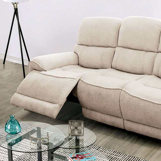 Morcote Beige Power Recliner - Ornate Home