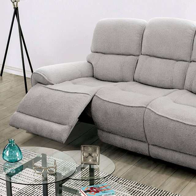 Morcote Light Gray Power Recliner - Ornate Home