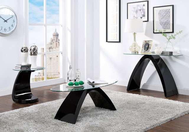 Nahara Black Sofa Table - Ornate Home