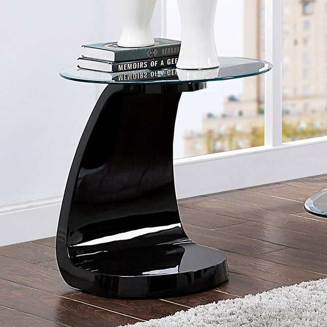 Nahara Black End Table - Ornate Home