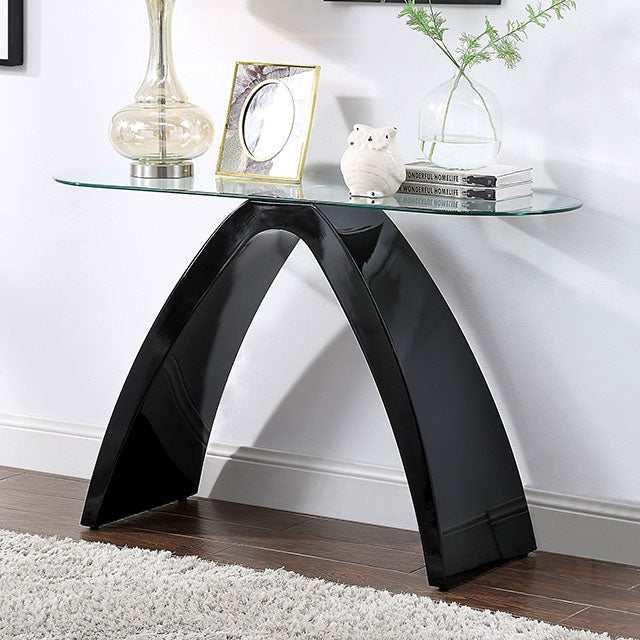 Nahara Black Sofa Table - Ornate Home