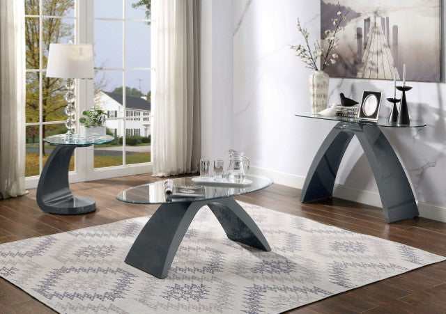 Nahara Gray Sofa Table - Ornate Home